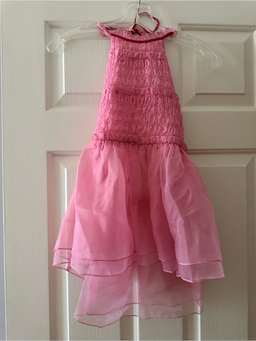Free People Pink Chiffon Halter Dress